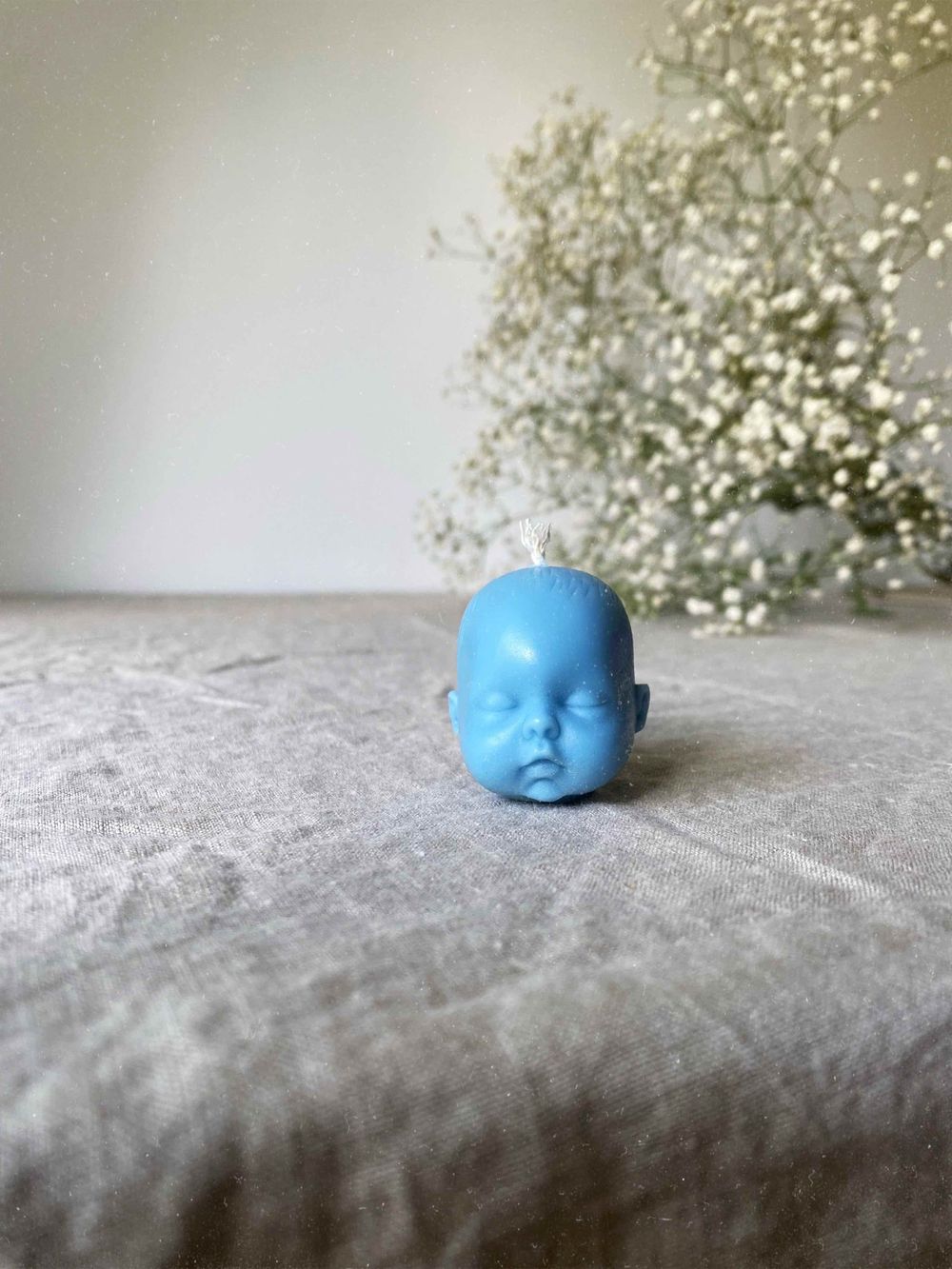 Свеча Bobblehead Сизый (Французское печенье)