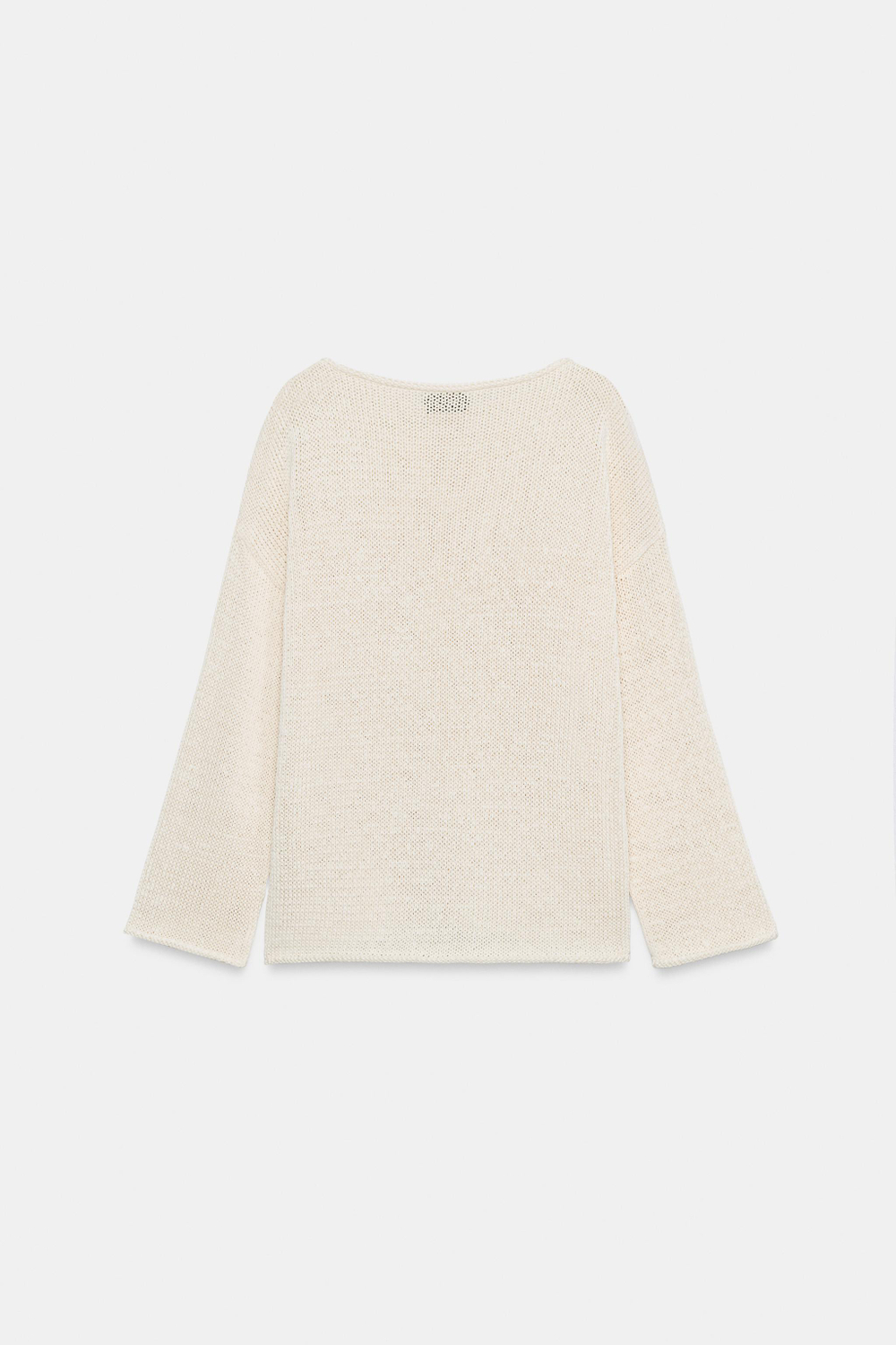 СВИТЕР В РУБЧИК С ВЫРЕЗОМ ЛОДОЧКОЙ — ZARA