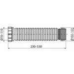 Слив для унитаза 200/520  A97SN ALCADRAIN