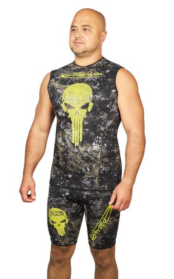 Майка Epsealon Skull Tactical Camo без рукавов 2.5 мм