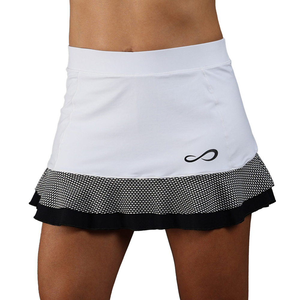 Женская теннисная юбка Endless Starlett Skirt Women - White, Grey