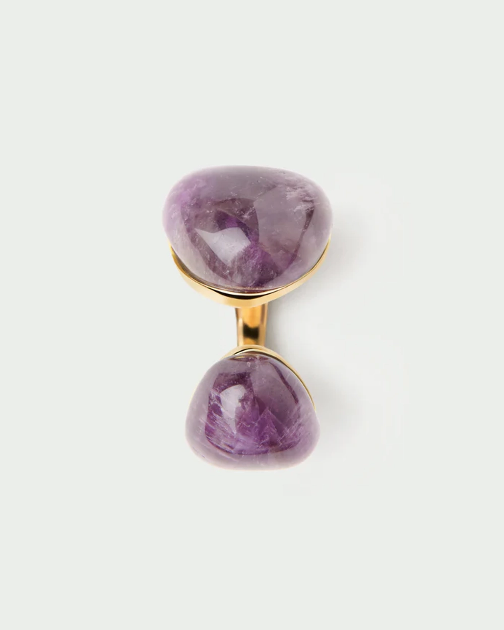 Кольцо Amethyst Gravity серебро 925 пробы покрытое золотом
