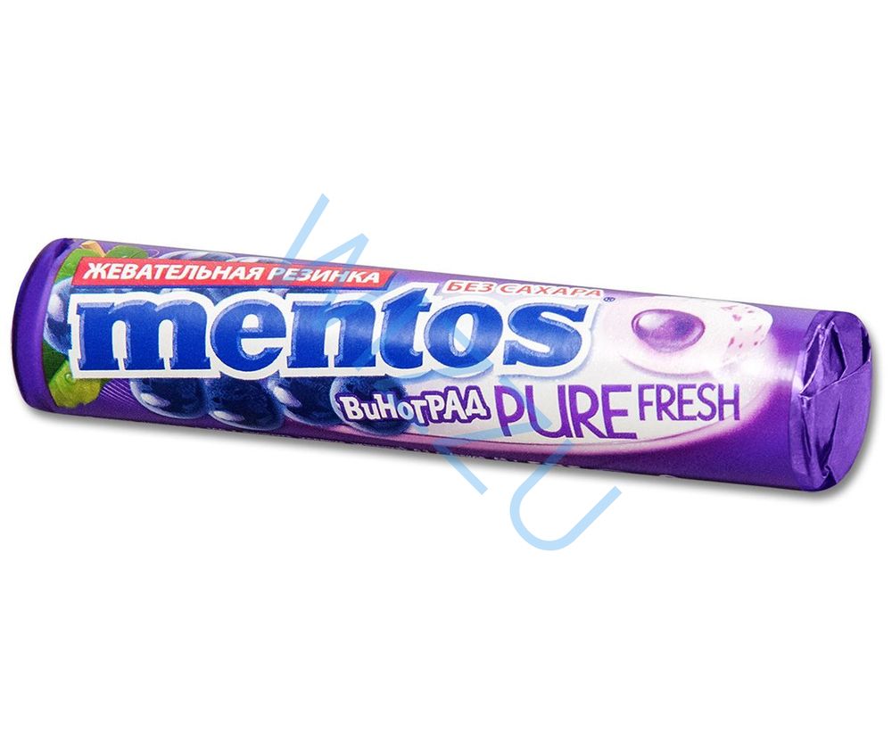 Жевательная резинка Ролл Виноград Mentos, 15.5 г