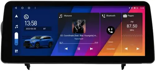 Магнитола для Lexus RX 2012-2015 (цветной, C/D) - Canbox H-Line 0082 монитор 12.3" QLED в стиле BMW на Android 10, Быстрая, ТОП-процессор, CarPlay, 4G SIM-слот