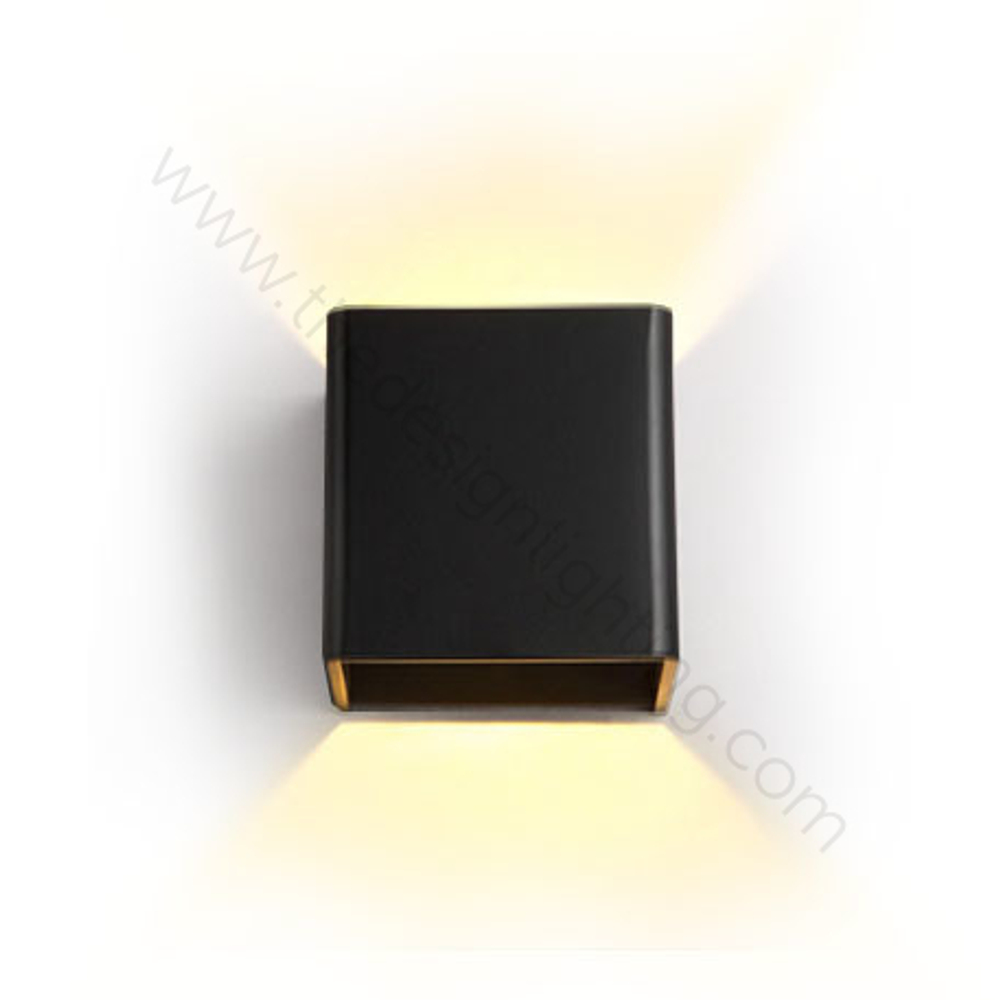 Wall design lamp Cube  (Black)