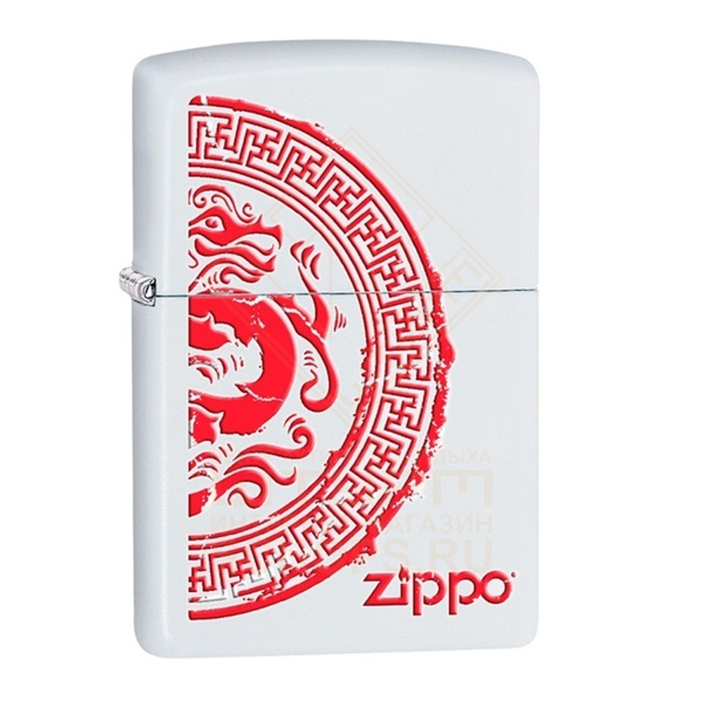 Зажигалка Zippo 28855 Классическая,  White Matte