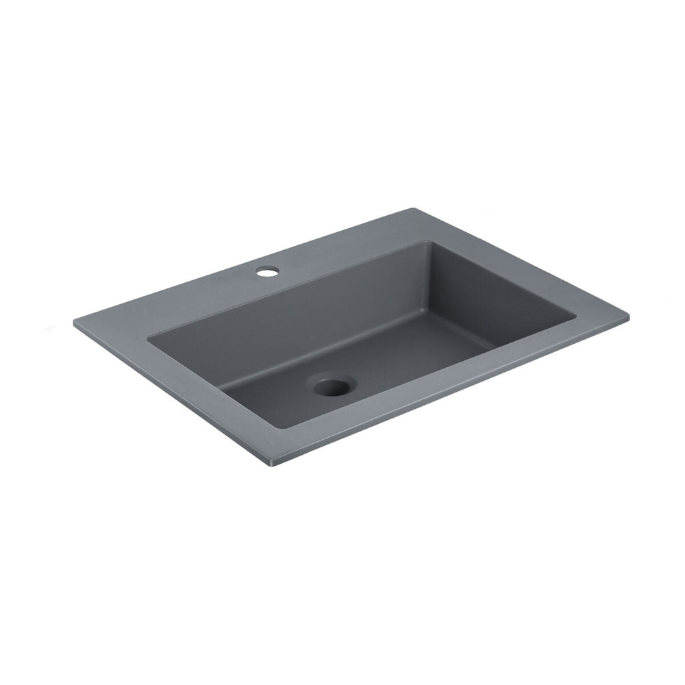 Раковина VCB-13600G из кварца, цвет серый,
