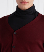Хлопковый кардиган mardon-l BOSS BLACK - бордовый(50476356)