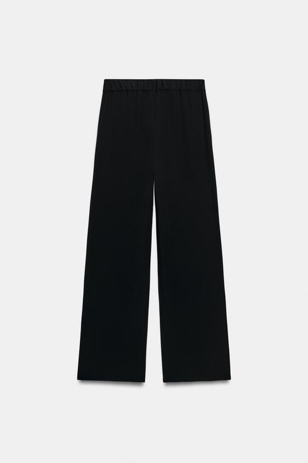 ZARA БРЮКИ В ПОЛОСКУ С РАЗРЕЗАМИ, ЧЕРНЫЙ