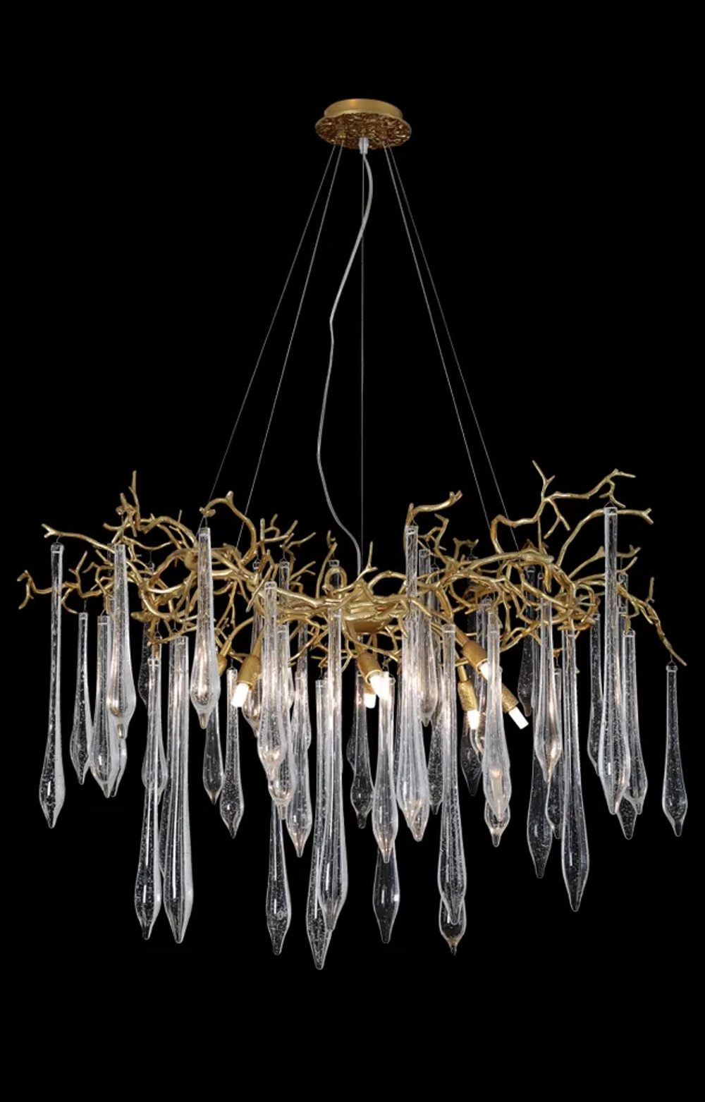 Люстра Crystal Lux REINA SP8 D1000 GOLD PEARL