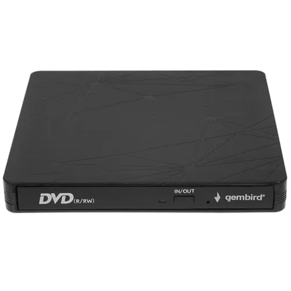 Внешний оптический привод USB 3.0 Gembird DVD-USB-03C пластик, черный