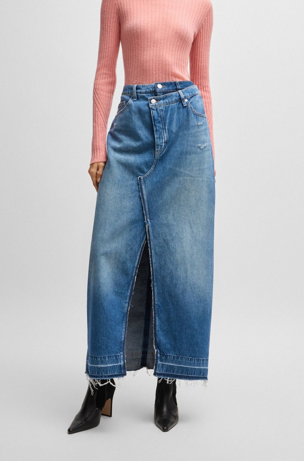 Юбка джинсовая женская BOSS C_LONG DENIM SKIRT 10260891 01