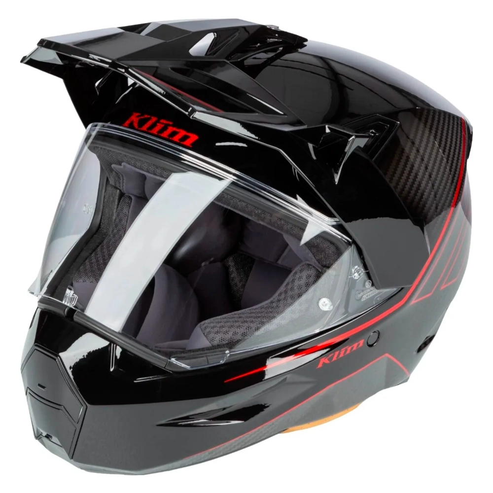 Шлем Klim X1 Alpha, цвет Quanta gloss black - fiery red, размер XL (RR)