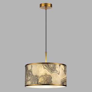 Подвесной светильник 1*Е27 5064/1 античная бронза/серо-бежевый Bergi Odeon Light