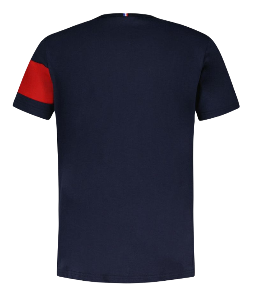 Мужская теннисная футболка Le Coq Sportif TRI Tee Short Sleeve N°1 SS23 - небесный
