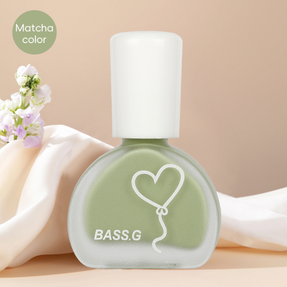 Лак для ногтей матовый "Bass.G", матча