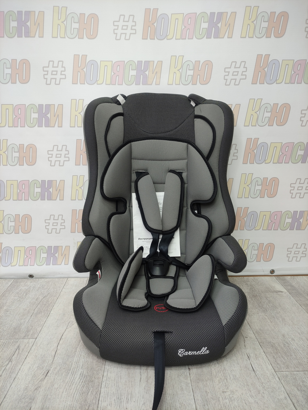 Автокресло детское Carmello группа 1/2/3 (9-36) 02 grey dot