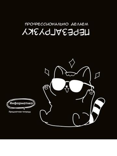 Тетрадь предметная 48л клетка "Подслушано. Информатика" (Проф-Пресс)