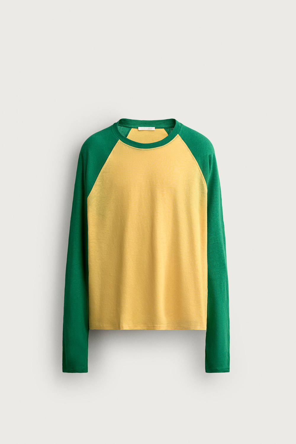 ФУТБОЛКА COLOR BLOCK ИЗ ХЛОПКА И ЛЬНА — ZARA · 6264/301