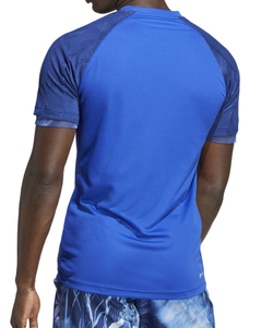 Футболка мужская теннисная Adidas Melbourne Ergo Tennis Heat Aeroready Raglan Tee - lucid blue