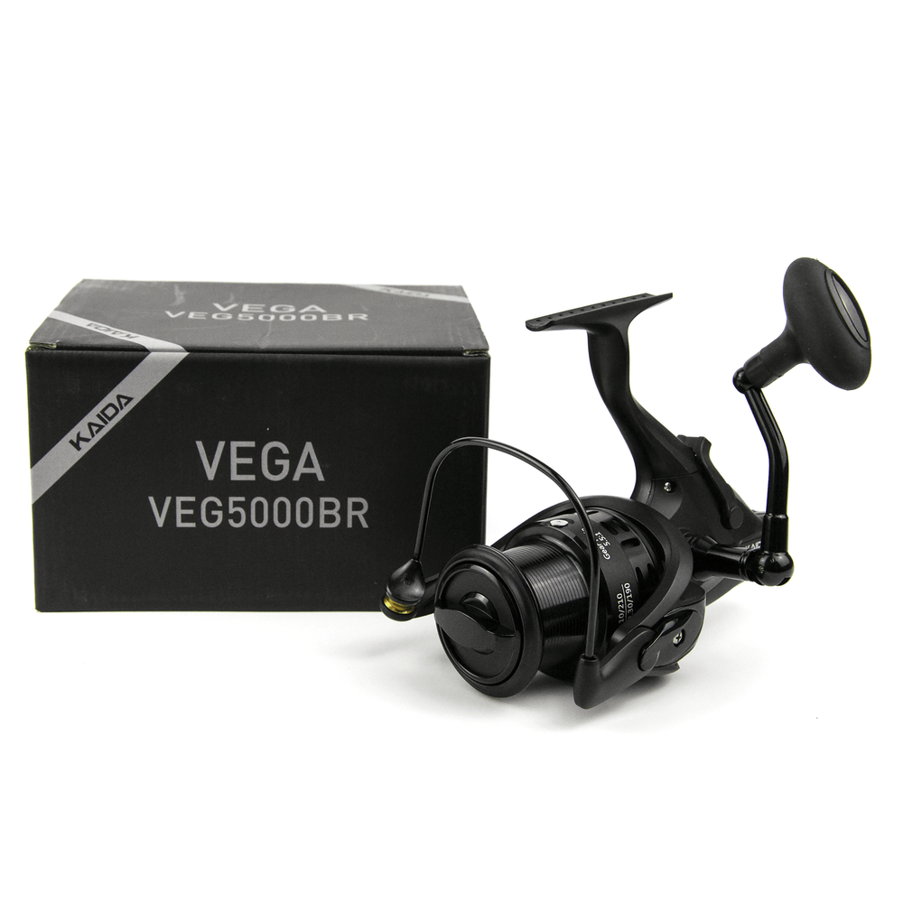 Безынерционная катушка фидерная 5000 c байтраннером Kaida Vega (6+1BB, мет. шпуля)