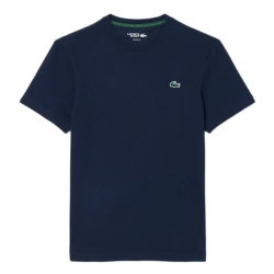 Мужская теннисная футболка Lacoste Ultra Dry Printed Sport - navy blue/white