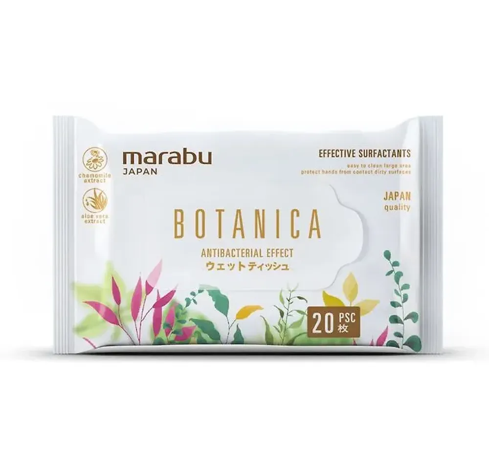 Салфетки влажные Marabu Botanica 20шт