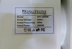 Тепловентилятор настенный с пультом управления KingStone КРТ-2000В