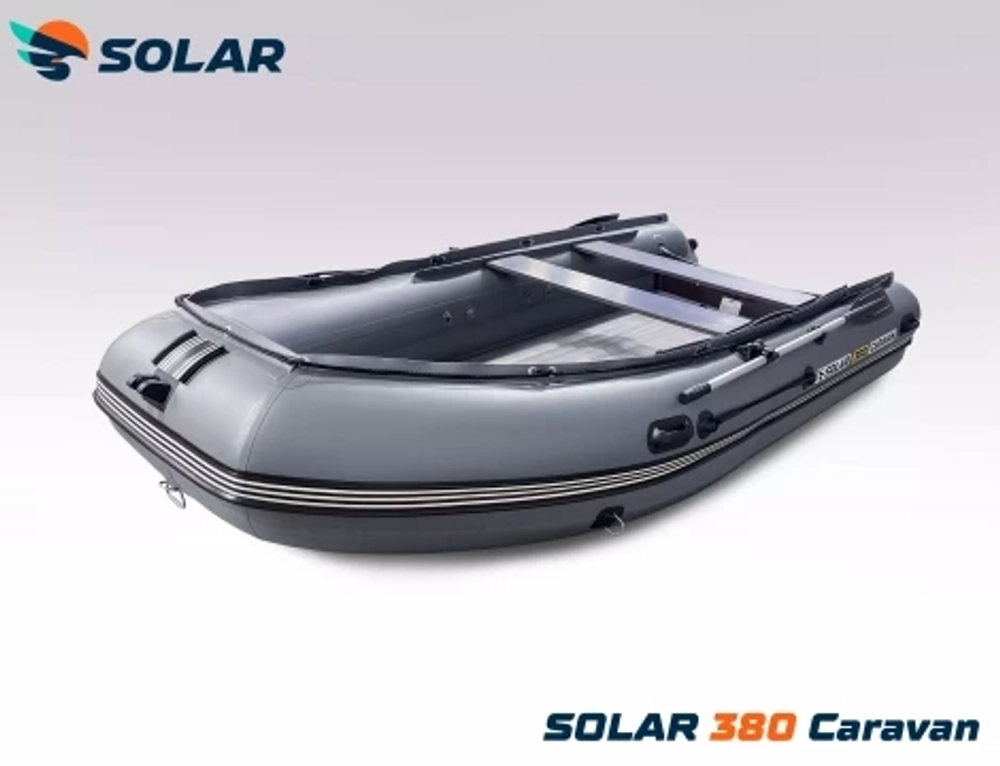 Лодка надувная моторная solar-380 caravan к