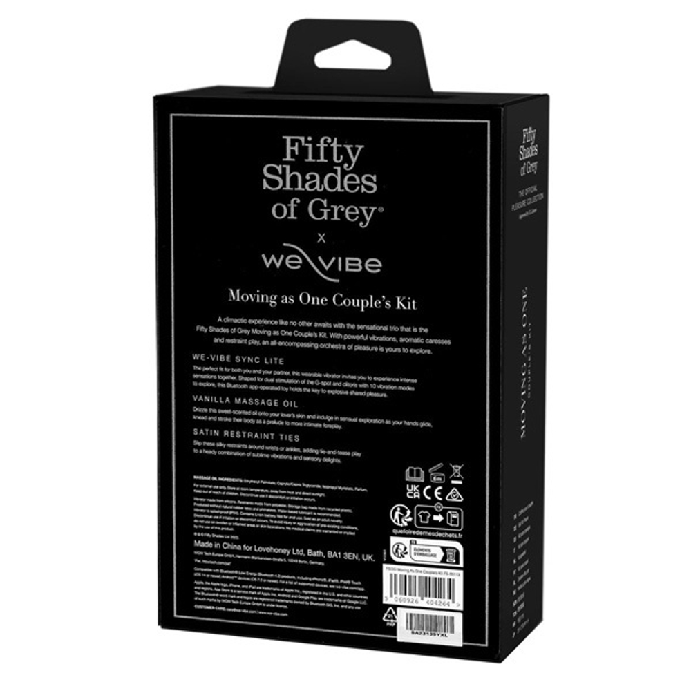 Набор для пар Пятьдесят оттенков серого We-Vibe + Fifty Shades of Grey - Moving As One Couples Kit WT404264