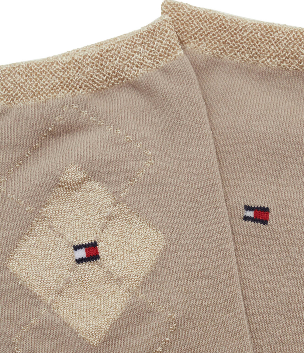 Носки 2 пары SHINY ARGYLE Tommy Hilfiger - бежевый(701225402)