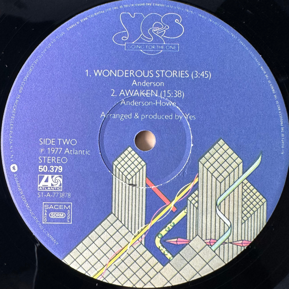 Yes ‎– Going For The One (Франция 1977г.)