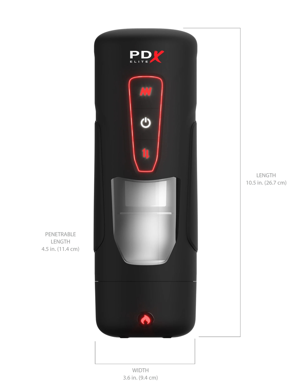 Мастурбатор с вибрацией PDX Elite Milk Me Hotter - Black Pipedream RD55023PD