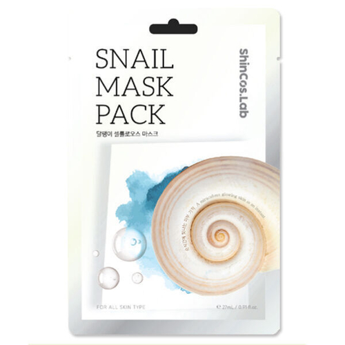 Тканевая маска c улиточной слизью ShinCos.Lab Snail Mask Pack, 27мл