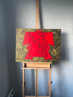 Картина маслом на холсте "Красное кимоно" 80х60 см. Деревянный подрамник. Художник Наталия Осадчук