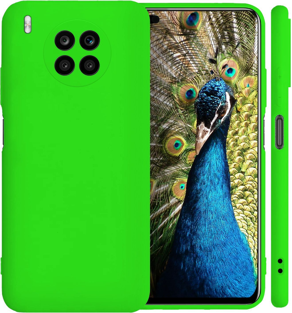 Мягкий Soft Touch чехол из силикона для HONOR 50 LITE / HUAWEI NOVA 8i с бархатной подкладкой