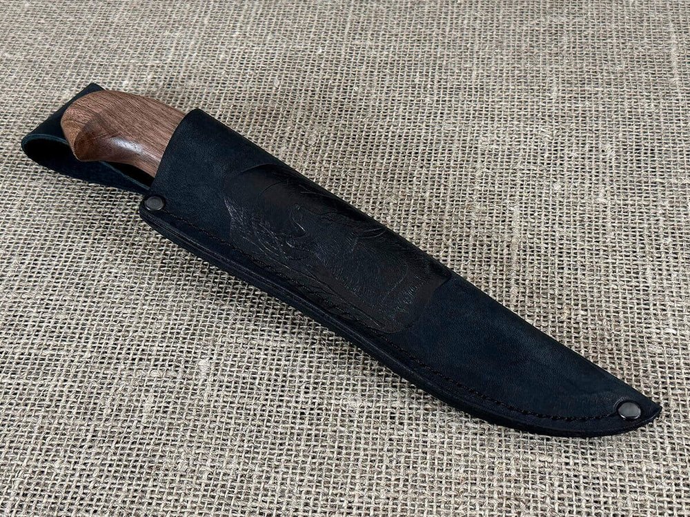 Финский нож Пуукко, сталь Х12МФ, рукоять орех