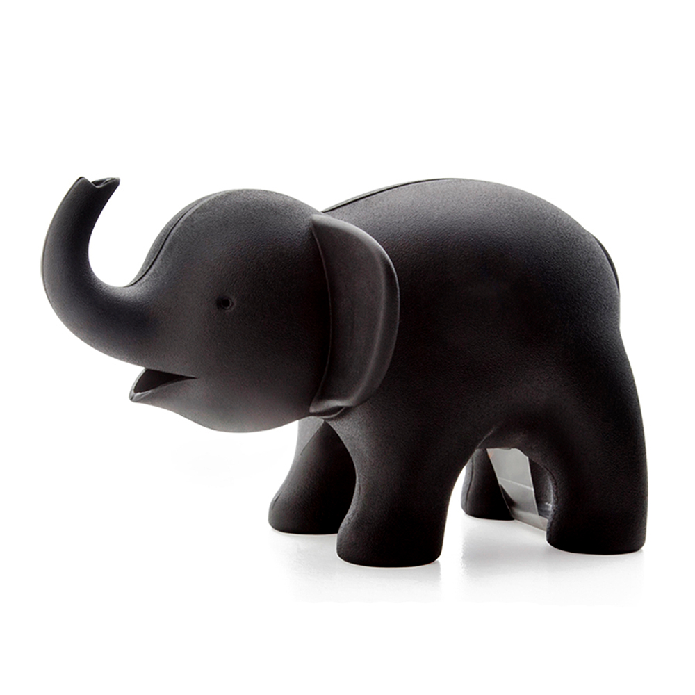 Диспенсер для скотча Qualy Elephant черный