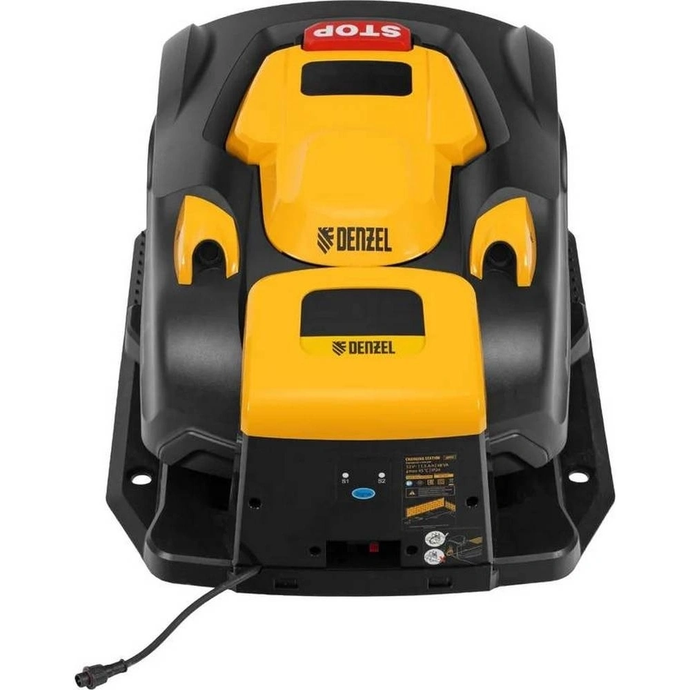 Робот-газонокосилка Grass Master 1000, ультразвуковой датчик, 3 Ач, LCD дисплей, Wi-Fi // Denzel