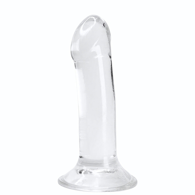 Прозрачный фаллоимитатор на присоске Valiant Jelly Dildo - 18 см. (Цвет: прозрачный)