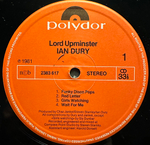 Ian Dury - Lord Upminster (Скандинавия 1981г.)