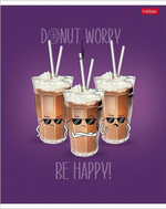 Тетрадь А5 48л. клетка "Donut Worry" (Хатбер)
