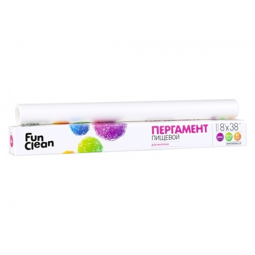Пергамент для выпечки Fun Clean 38см*8м в карт упаковке (Акцент)