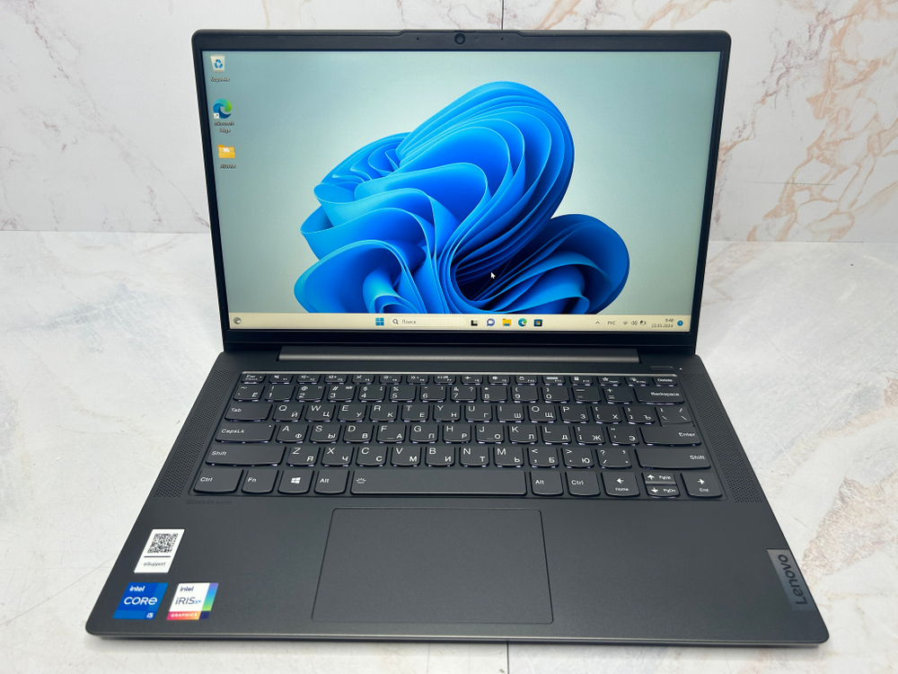 Ноутбук Lenovo IdeaPad 5 14ITL05 (82FE003MRU) 14" /Intel Core i5 1135G7/RAM 16 ГБ/SSD 512 ГБ/Intel Iris Xe Graphics/1920*1080/Windows 11/Подсветка кл-ры: нет/серый. Состояние: B1