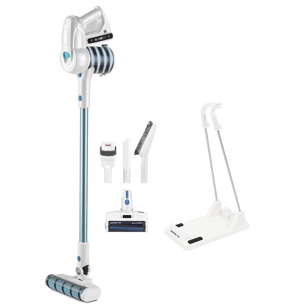 Пылесос вертикальный POLARIS PVCS 4000 HandStickPro бело-бирюзовый