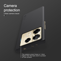 Тонкий жесткий чехол от Nillkin для Infinix Note 40 Pro 5G и 40 Pro+ 5G, серия Super Frosted Shield
