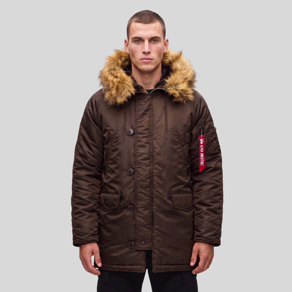 Парка Alpha Industries N-3B Slim Fit Hickory/Real Tree Camo (Коричневый)