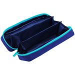 Пенал-футляр корпусный 3 отделения 210х70х50 Berlingo Navy blue, полиэстер