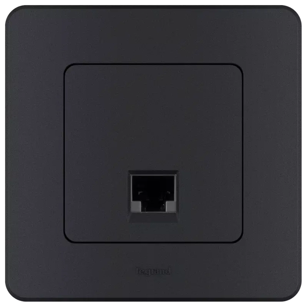 INSPIRIA Розетка RJ45 6 UTP антрацит 673828