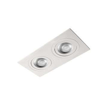 Встраиваемый светильник 2*GU10 10341/2A White белый Hap LOFT IT